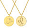 ChicSilver Löwe Kette Sternzeichen 925 silber/18k Gold Tierszeichen Halskette Mädchen mit Schmuckbox
