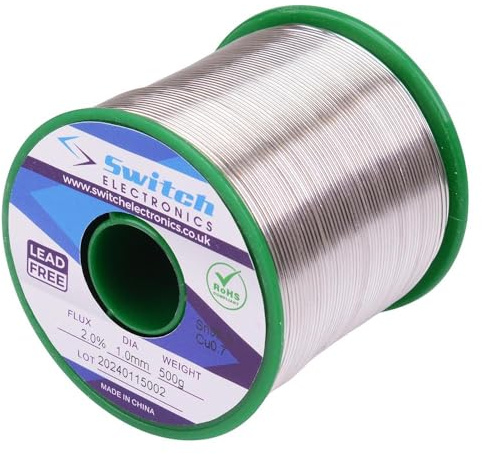 Lead Free Solder Wire 0.7mm to 1.2mm 100g or 500g Electronics Soldering DIY Hobby… (1.2mm (500g))