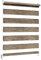 Sonnenschutz-HH - Doppelrollo Klemmfix ohne bohren Duo-Rollo Kettenzugrollo Seitenzugrollo AUSSENMAß Breite 110 x 150 cm Höhe - Leinen-Struktur braun
