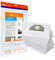 Invest - Staubsaugerbeutel Ersatz, Filtertüten Beutel Kompatibel mit Kärcher: WD 3.150, WD 3.200, WD 3.200 AF, WD 3.250, WD 3.300 M, WD 3.310 M, WD 3.320 M, WD 3.370 M, WD 3.500 P - Weiß, 10 Stück