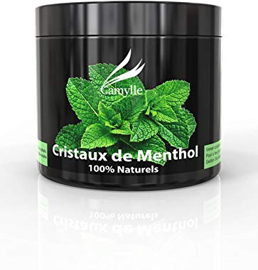 Camylle - Cristaux de Menthol Menthol - Cristales de mentol 100% naturales para la sauna - Refrescantes con aromas frescos y potentes - 250g