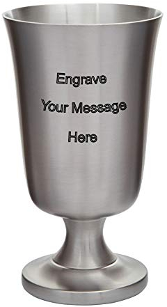 Wentworth Pewter Trinkbecher aus Zinn, mittelalterlicher Kelch, gratis graviert