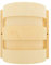 2X HOFMEISTER® Sauna Lampenschirm aus Sperrholz, 20 cm, 100% Made in Germany, Naturprodukt, Licht für Sauna & Infrarotkabine, bei indirektem Licht entspannen