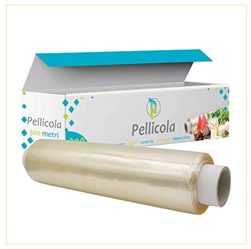 VIRSUS Film alimentaire professionnel de 300 m, transparent, rouleau alimentaire avec boîte - différentes quantités (1)