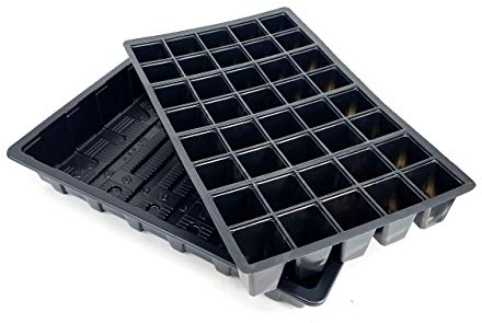 Nutley's Seed Tray (With Or Without Holes) + 40 Or 24 Cell Inserts (10, 40-Cell Without Holes)