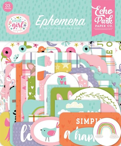 Echo Park Cardstock Ephemera 33/Pkg - Icons, All About A Girl