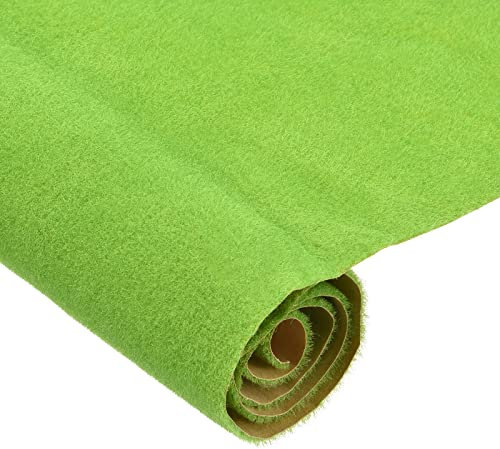 sourcing map Gazon Artificiel Tapis 50cm x 50cm Clair Vert Réaliste Faux Gazon pour Jardin Pelouse Décoration Sable Table Modèle