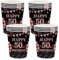 16Pack Paper Cups 50th Birthday,Black Rose and Gold Cups 235ml,Disposable Party Cups Paper Cups Black Rose Gold 50th Birthday Cups Party Tableware for Women,Kids,Her 50th Birthday Party Supplies Table