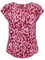 ONLY Damen Onlvic S/S AOP Top Noos Ptm, Lipstick Red/AOP:City Leo, 38
