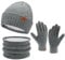 Femme Homme Hiver Bonnet Chapeau Écharpe Écran Tactile Gants Ensemble Chaud Chenille Polaire Doublé Casquette Cache Cou Gant Cadeaux pour Femmes Hommes