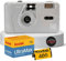 Reusable Film Camera Bundle includes Kodak M35 35mm Film Camera, Kodak 35mm film 36 exposures and Clikoze Tips Card (Grey)