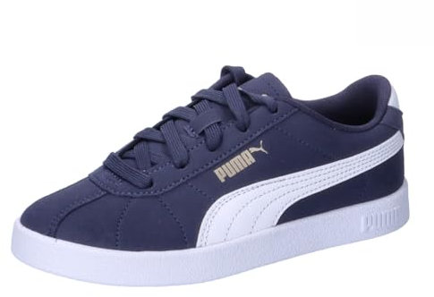 PUMA Unisex Kinder Club Ii Ps Sneaker, Puma Navy Puma White Puma Gold, 33 EU