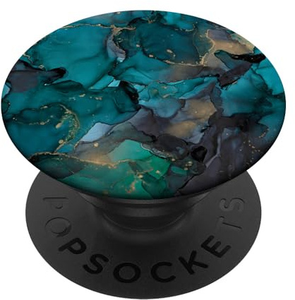 Mixture of Dark Green and Black Colors With Gold Accents PopSockets Adhesive PopGrip