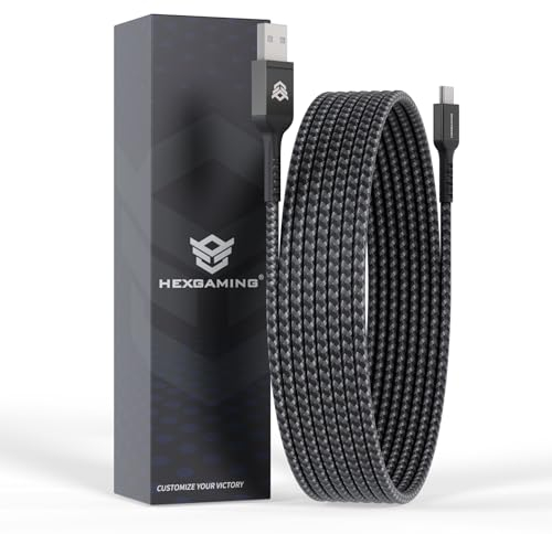 HEXGAMING 4M/13.12FT Charge Gaming Cable for Xbox Core/Switch Pro Controllers, USB C Data & Charging Accessories Cord Compatible with ps5 Controller