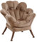 Welnow 2025 Fauler Stuhl in Blumenform, bequemer Schmetterlings-Lesesesessel, Mitte des Jahrhunderts, Akzent-Lounge-Sofa mit Blütenblatt-Rücken und verstärkten Beinen für Wohnzimmer, Schlafzimmer,