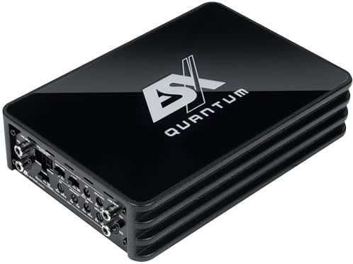 ESX Q-FOURv3-4 canali classe D Compact amplificatore digitale | 4 x 100/120 Watt RMS @ 4/2 Ohm della serie QUANTUM | 24 Volt rete di bordo Edition