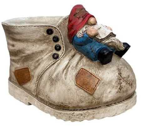 Wnvivi Blumentopf in Schuhform, Cartoon-Schuh-Harz-Pflanztopf, Feengarten-Dekoration, Kreativer Sukkulenten-Topf, Blumenpflanzbehälter für Den Hausgarten, Balkon