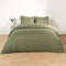 Brentfords Super King Bedding Duvet Set, Duvet Cover Bed Set with Pillowcases Microfibre Super King Duvet Cover Bedroom Decor Luxury Super Soft Quilt Covers, Green