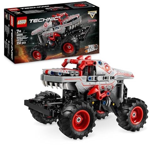 LEGO Technic Monster Jam ThunderROARus, Spielzeug-Monstertruck mit Rückziehfunktion, Bauspielzeug für Kinder, Geschenk für Jungen und Mädchen ab 7 Jahren 42200
