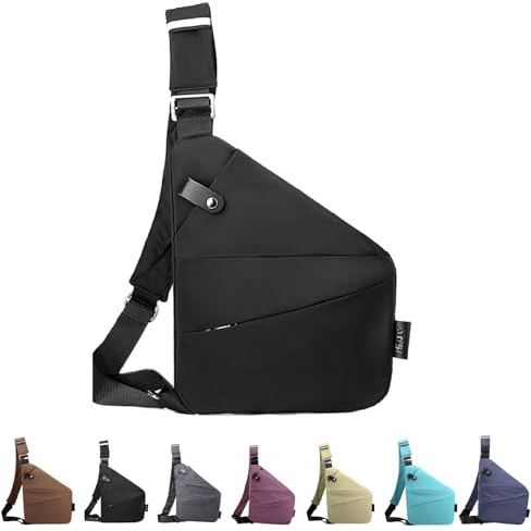 Anti Diebstahl Tasche, Anti Diebstahl UmhäNgetasche, Diebstahlsichere Tasche Damen, Anti Diebstahl Tasche Damen Herren, Wasserresistent Sling Bag
