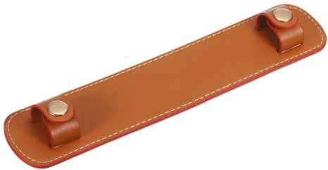 PATIKIL 9 x 2 PU-Leder-Rucksack-Schulterpolster Abnehmbare Orange | Handtaschen-Schulterpolster-Schutz, Kissenbezüge, für Tragetaschen Handtasche Umhängetasche, Leder-Schulterpolster