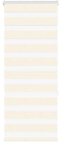 vidaXL Doppelrollo Marmorbeige 60x150 cm Stoffbreite 55,9 cm Polyester