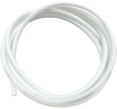 POTUBI Tuyau Flexible en Caoutchouc, Tube en Silicone Blanc for Brassage Maison, diamètre extérieur 4, 5, 6, 7, 8, 9, 10, 12, 16 mm, qualité Alimentaire, 1 mètre (9 x 6 mm)(6x4mm)