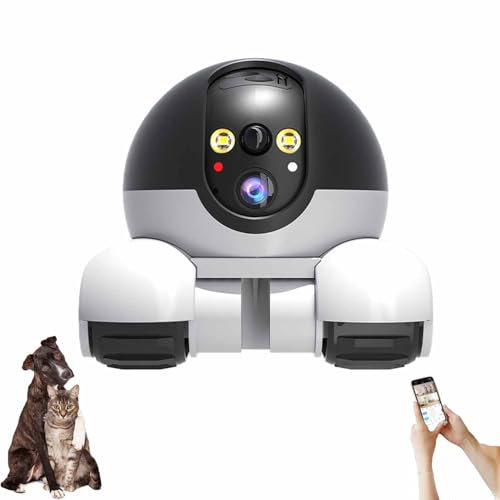 Patrol Bot - Patrol Bot Camera, Blinky Bot Camera, robot camera On Wheels, Mobile Phone Remote Control Indoor Movable Security robot for Pet (WiFi)