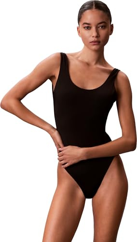 Calvin Klein Damen Scoop Back One Piece Lv00q61205 Badeanzüge (1er Pack)