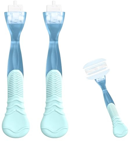 AuraFusion 2er-Pack Ersatzrasierergriff, nur kompatibel mit Venus, blau