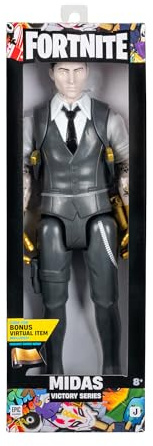 Fortnite FNT1609 - Victory Midas – 30cm Actionfigur mit Code für virtuellen Bonusartikel