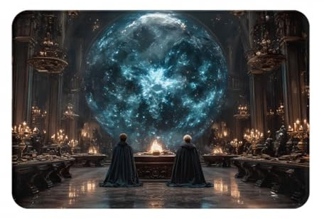 JZMTY Rutschfeste Fußmatte für den Innen- und Außenbereich, exquisiter magischer Tempel-Druck, modisch, bequem, 40,6 x 61 cm