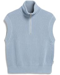 ARMEDANGELS Damen Pullunder aus Bio-Baumwolle VANISÉ Knit Loose Fit Blue Glow-Dark Blue Glow XL