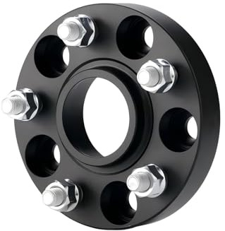 Spurverbreiterungen für Autos Für Ford Für Focus C-MAX, Spurverbreiterungsadapter 1 Stück PCD 5x108 CB 63,4 M12x1,5(Black 30mm)