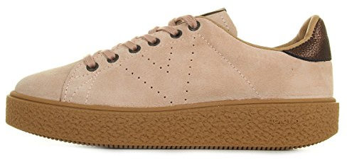 Victoria Deportivo Serraje, Baskets Basses Mixte Adulte, Rose (Nude), 37 EU