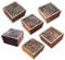 Asiatisch Designs Geometrisch und Platz Hölzern Drucken Stempel (Set von 6)