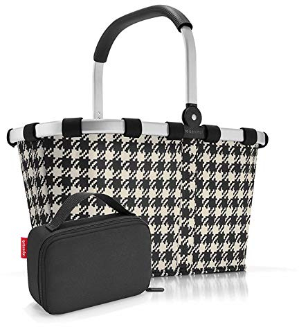 Set carrybag BK, thermocase OY, SBKOY Einkaufskorb mit Kleiner Kühltasche, Fifties Black + Black (70287003)