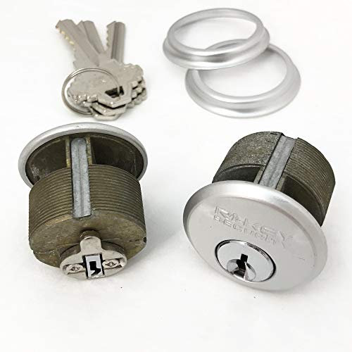 RI-KEY SECURITY - 2 Mortise Lock Cylinders 1 for Commercial Store Front Entry Door Adams Rite