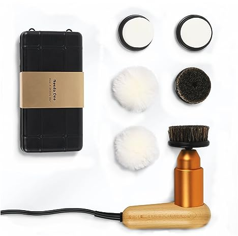 75W High Power Adjustable Speed Electric Shoe Polisher Machine with 3 Soft Moving Heads for Cleaning and Polishing,Automatic Shoe Shine Machine Kit