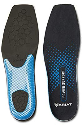ARIAT Men's Power Support Insole Wide Square Toe, Blue, 10 W