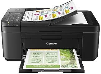 Canon PIXMA TR4720 All-in-One Wireless Printer, Home Use with Auto Document Feeder, Mobile Printing and Built-in Fax, Black