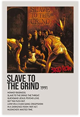 Slave To The Grind By Skid Row Singer Music Cover Poster 1 Leinwandposter Wandkunst Dekor Druck Bild Gemälde für Wohnzimmer Schlafzimmer Dekoration Unframe:50 x 75 cm