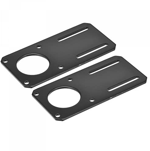 sourcing map 2Stk. Motorhalterung 132x65mm Schwarz für NEMA 23 Schrittmotor