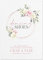 Pink Floral Dancing Shoes Wedding Sign for Flip Flops (FC7) (A4)