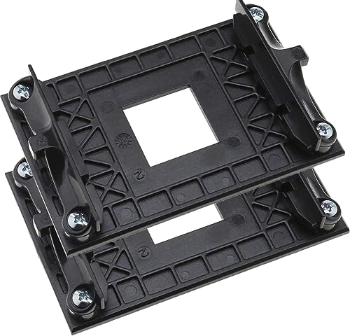 2 Pcs CPU AMD Fan Bracket Socket,AM4 Mounting Bracket CPU Socket for AMD AM4 B350 X370 A320 X470,Retention Mounting Base with Screws Side Fixing Holder