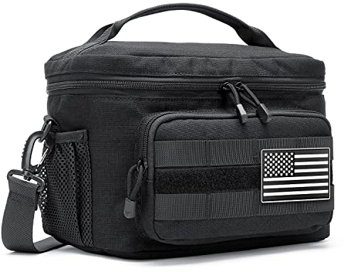POWNEW Taktische Lunchbox für Männer und Frauen, große isolierte Kühltasche, Lunch-Eimer für Büro, Arbeit, Picknick, Fitnessstudio, Bau, Camping, Geschenke für Weihnachten, Geburtstag