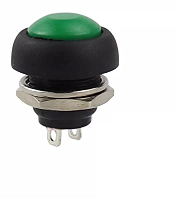 Drucktaster rund Taster 12mm DIY Druckschalter AC 1,5A/230V 12V NON-Momentan button Schalter | Grün