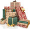 Weihnachtspapier Geschenkpapier 10 Blatt, Geschenkpapier Weihnachten Karte, Weihnachtsgeschenkpapier Natur, Geschenke Papier Weihnachten Braun Edel Vintage Basteln Recycling Set (50×70cm 10 Blatt A)