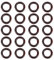 OLYCRAFT 20 Pcs Naturholz Ringe Kreise 33mm Naturholz Ringe Massivem Holz Ringe hölzerne Reifen Ringe für DIY Kunsthandwerk Schmuck Machen Anhänger Verbinder - Kokosnussbraun