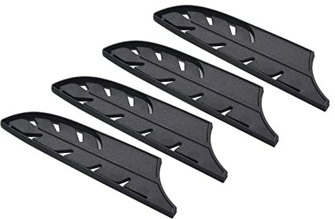 PATIKIL Plastic Safety Knife Cover Sleeves for 5 Santoku Knife, 4 Pack Knives Edge Guard Blade Protector Universal Knife Sheath for Kitchen, Black